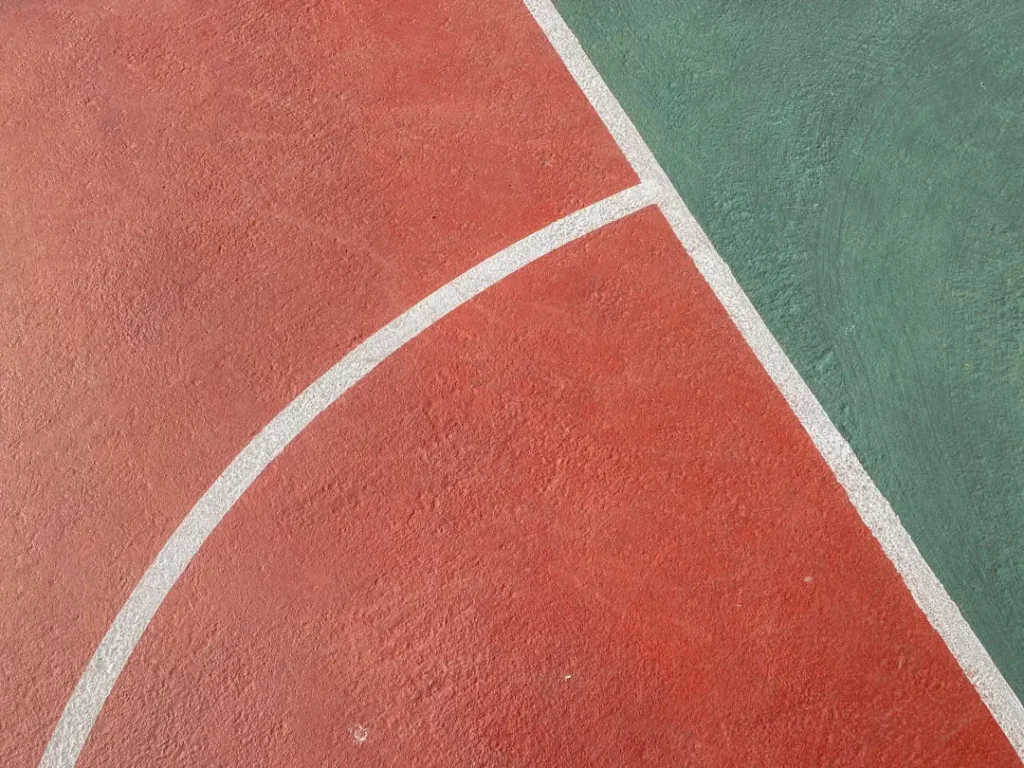 Basketball Court Corner Paint