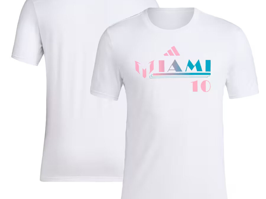 Messi x Adidas Miami 10 White T-shirt