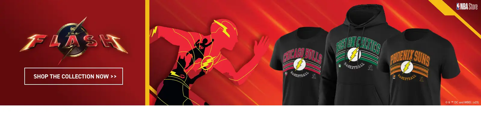 NBA X DC Flash Collection banner