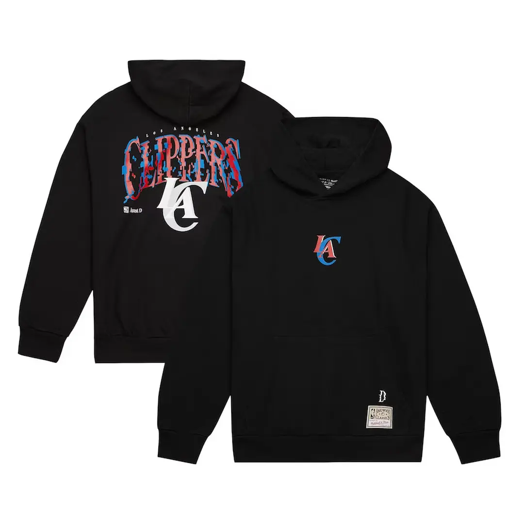 Los Angeles Clippers NBA Suga Glitch Hoodie By Mitchell and Ness