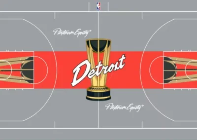 Detroit Pistons city edition court