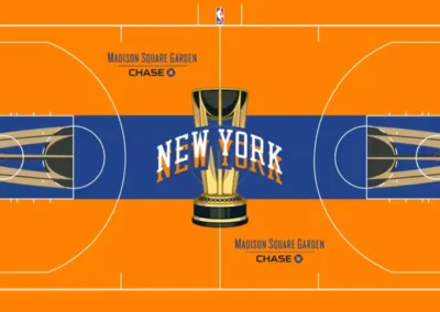 New York Knicks city edition court