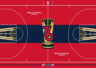 Philadelphia 76ers city edition court
