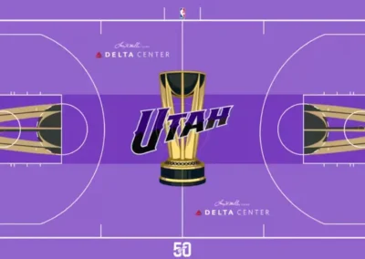 Utah Jazz city edition court