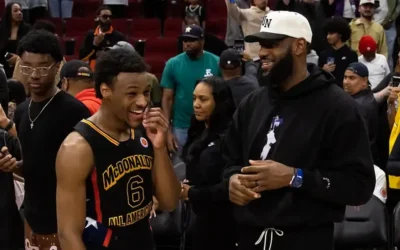 Unprecedented Milestone: 7 Heartwarming Moments of LeBron and Bronny James Making History after the 2024 NBA Draft Pick